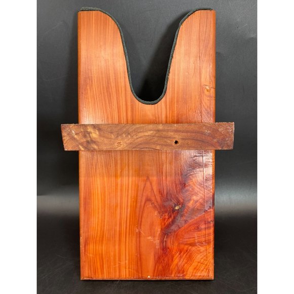 Leather Wooden Boot Jack Red River Brahman Alliance Western Cowboy Handmade - Picture 5 of 7